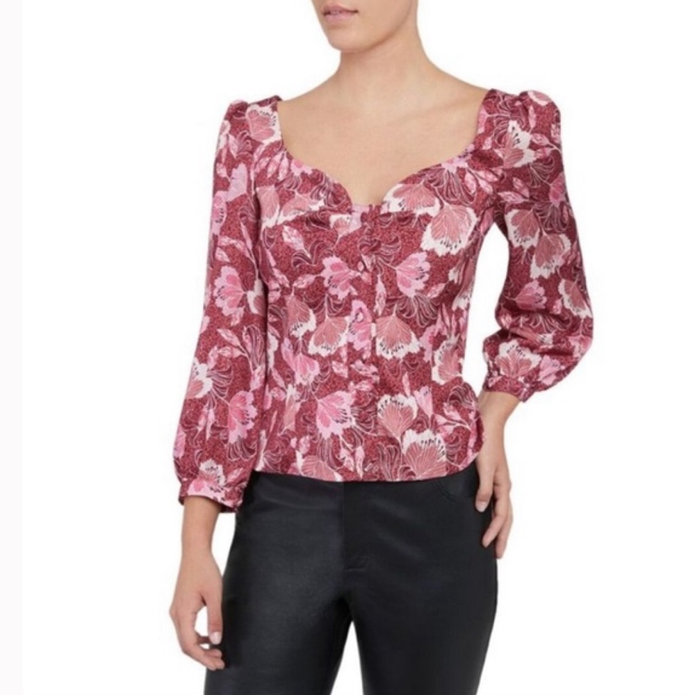Santorelli "Mallory" printed blouse